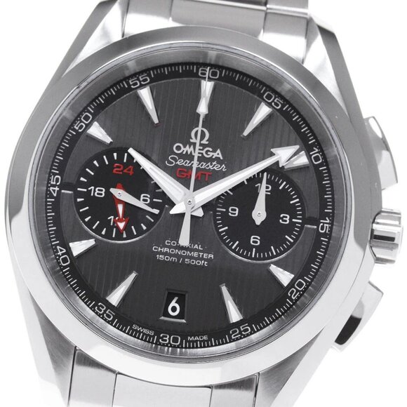 OMEGA Seamaster 150M AquaTerra 231.10.43.52.06.001 GMT AT Men's Watch_848671 - Picture 1 of 7